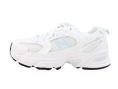 New Balance white/silver metallic 530 sneaker